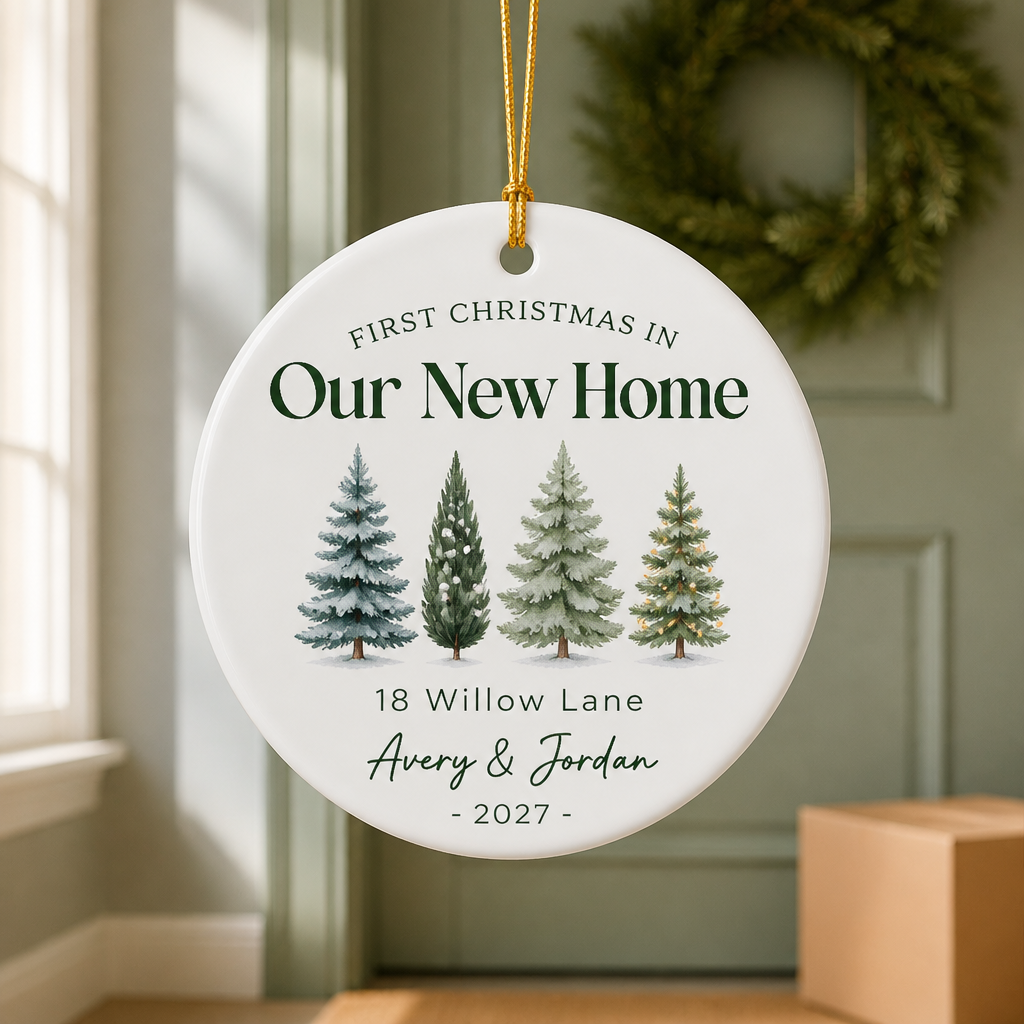 First Christmas In – Personalized Ornament – Christmas Gift hero-6aa273168988578dfffe331b.png
