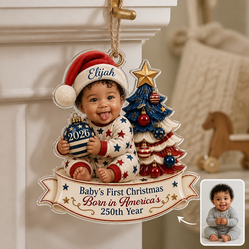 Baby’s First Christmas – Personalized Photo Personalized 3D Ornament – Christmas Gift hero-6aa2731e8988578dfffe331d.png