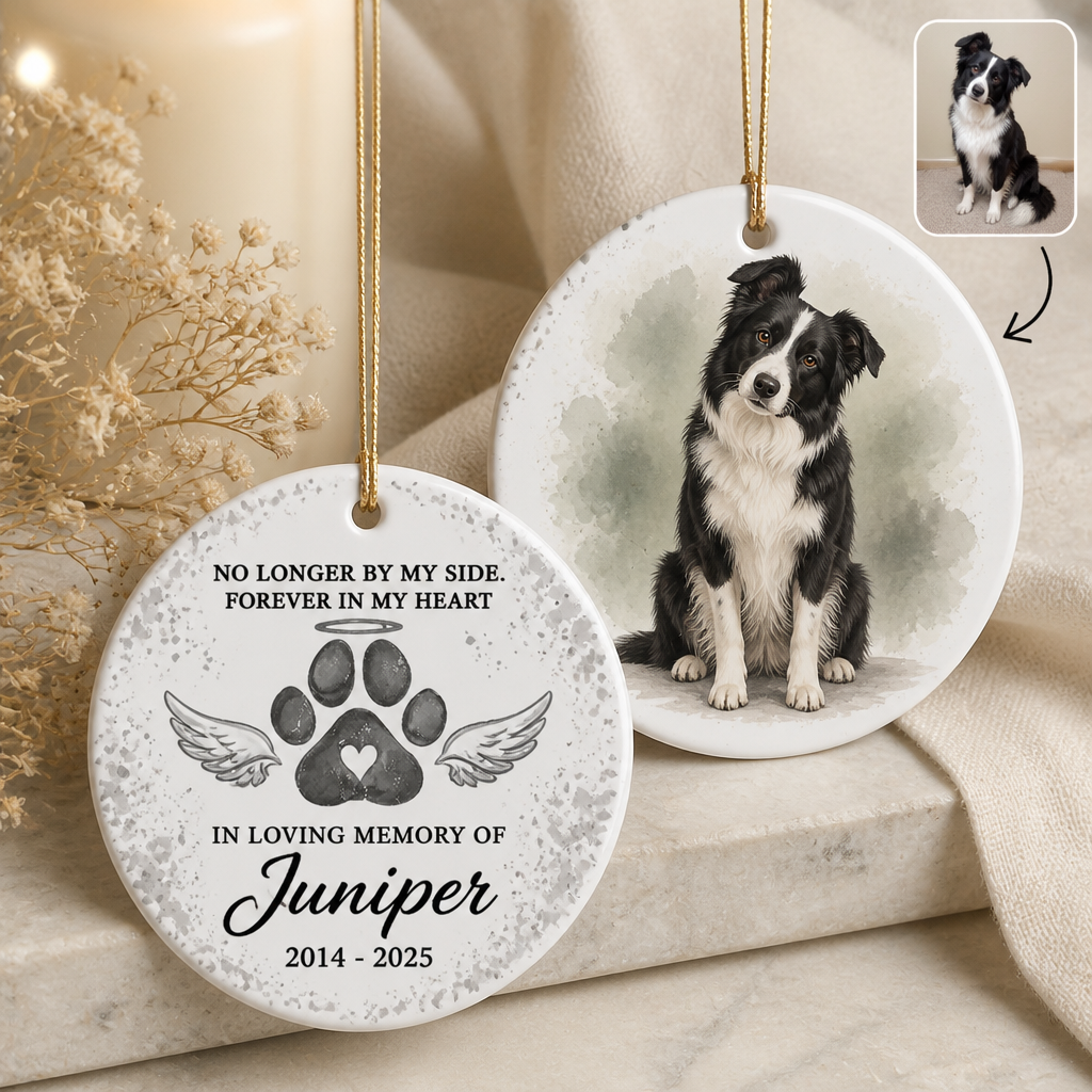 No Longer by My Side. – Personalized Photo Ornament – Memorial Gift hero-6aa273498988578dfffe3329.png