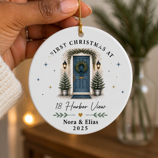First Christmas At – Personalized Ornament – Christmas Gift hero-6aa273698988578dfffe3331.png