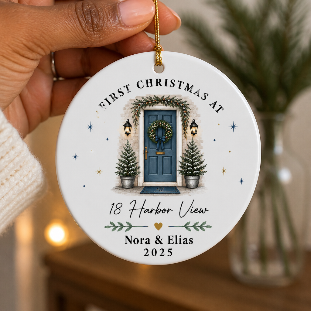 First Christmas At – Personalized Ornament – Christmas Gift hero-6aa273698988578dfffe3331.png