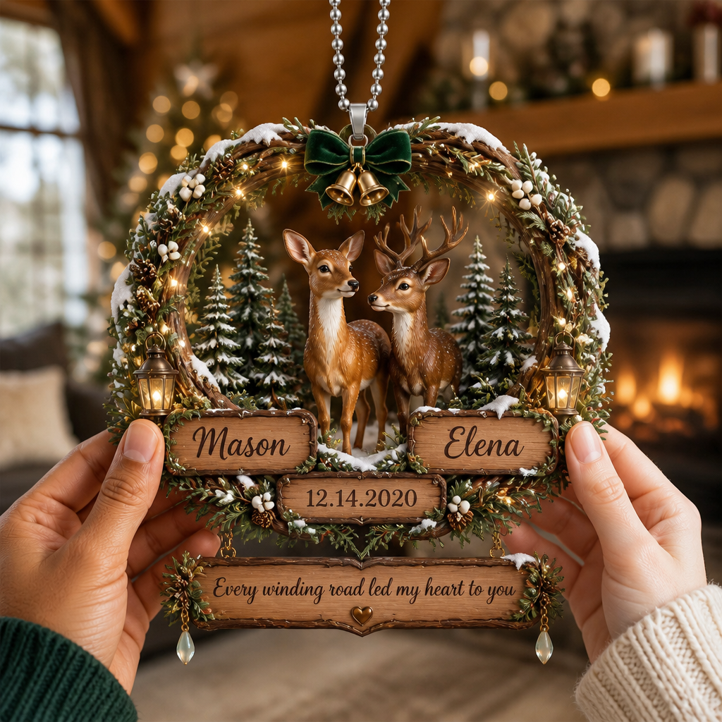 Every winding road led my heart to you – Personalized Personalized 3D Ornament – Christmas Gift hero-6aa274358988578dfffe334b.png
