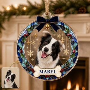 Custom Photo Dog Christmas Acrylic Ornament Gift For Dog Lovers HA75 919164 hero-6aa6bad796a20d0fd6745376.png