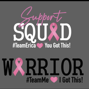 Breast Cancer Support Squad Shirt, Cancer Awareness Shirt, Breast Cancer Shirt, Warrior Shirt, Cancer Fighter Support Team Shirt,Fighter Tee
