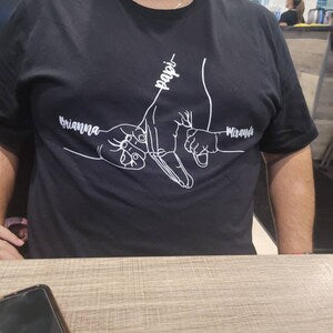 Custom Papa Shirt, Personalized Papa Sweatshirt, Custom Family Shirt,Kids Grab Papa Hands Custom Kid Names,Fathers Day Shirt,Kids Name Shirt