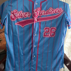 Custom Team Name Number Baseball Jersey Pinstripe, Custom Baseball Jersey for Men Women Youth Kid, Personalized Pinstripe Jersey Sand Orange