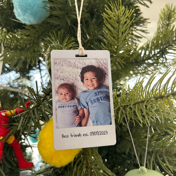 Polaroid Ornaments Personalized Ornaments Christmas Ornaments Photo Ornament Stocking Stuffer Custom Ornament