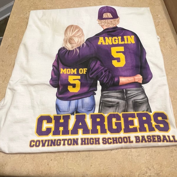 Personalized Baseball Shirt, Baseball Mom, Mom Shirt, Baseball Gift, Personalized Baseball, Senior Gift, Baseball Shirt