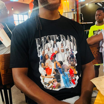Customized Bootleg Shirt, Best Dad Ever Shirt, Custom Bootleg Rap Tee, Gift for Girlfriend Gift for Boyfriend, Personalized Photo Sweatshirt