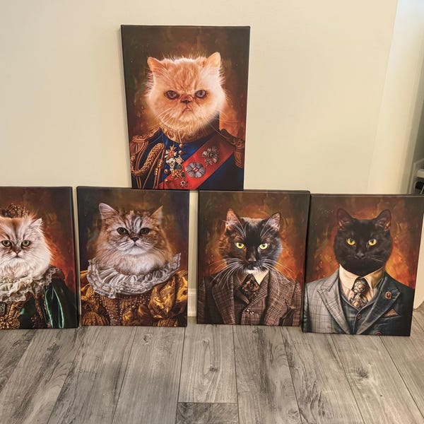 Custom Royal Pet Portrait, Renaissance Dog Painting, Pet Lovers Gift, Royal Portrait, Pet Portrait gift, Gift for Cat, Gift for Dog