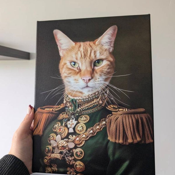 Custom Royal Pet Portrait, Renaissance Dog Painting, Pet Lovers Gift, Royal Portrait, Pet Portrait gift, Gift for Cat, Gift for Dog