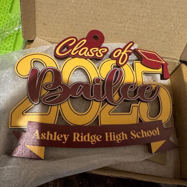 Personalized Graduation Ornament, Personalized School Ornament, Custom Graduate Ornament College Graduation Gift, Graduate Custom Ornament