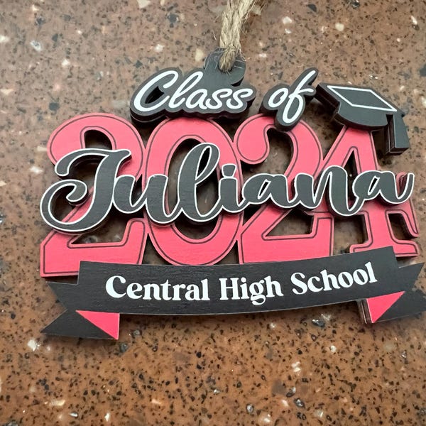 Personalized Graduation Ornament, Personalized School Ornament, Custom Graduate Ornament College Graduation Gift, Graduate Custom Ornament