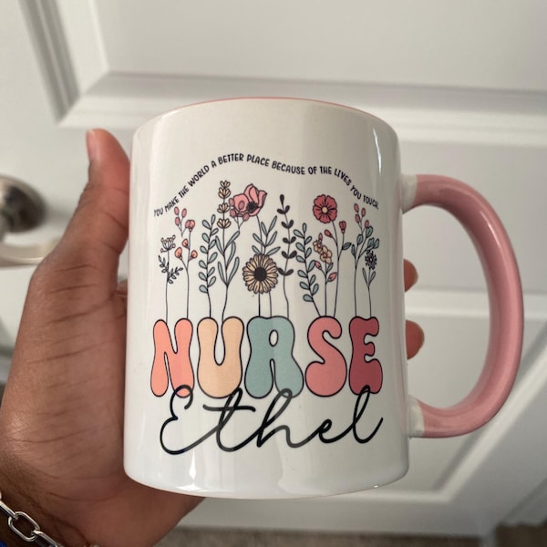 Custom Nurse Mug, Personalized Nurse Coffee Mug, Custom RN Gifts, Nurse Gifts