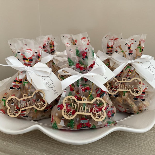 Custom Pet Christmas Wooden Ornament: Dog Paw, Cat Ornament