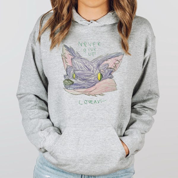 Custom Kids Drawing Sweatshirt, Kids Art Shirt, Custom Gift for Mom, Custom Gift for Dad, Christmas Gift, Grandparents Personalized Gift