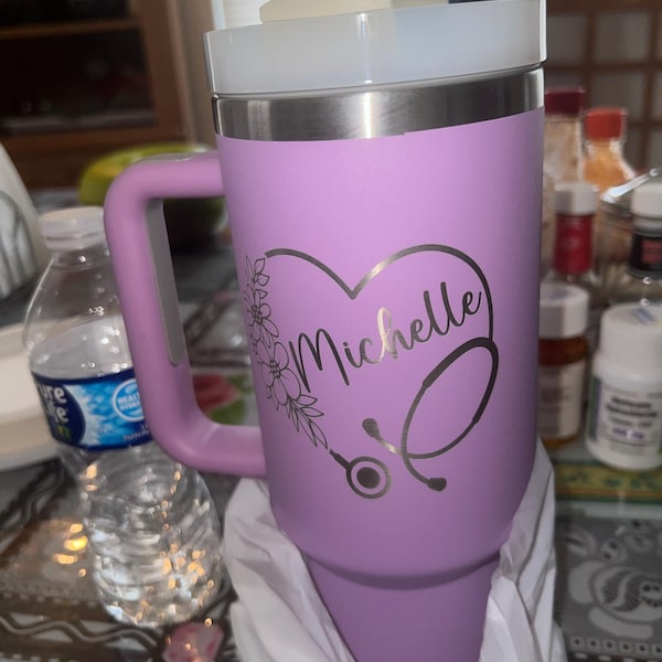 Personalized Nurse Gift tumbler Med Student Tumbler Nurse Appreciation Gift Dental Student Gift Custom RN Gift graduation Gift cup 40 oz