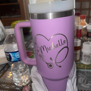 Personalized Nurse Gift tumbler Med Student Tumbler Nurse Appreciation Gift Dental Student Gift Custom RN Gift graduation Gift cup 40 oz