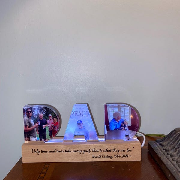 Custom Mom Memorial Photo Collage Night Light, In Loving Memory Gift, Loss Of Mom Gift, Loss Of Loved One Sympathy Gift, Condolence Gift