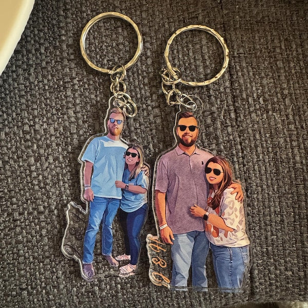 Anniversary Gift for Him, Custom Photo Keychain, Couple Keychain,Mothers Days Gift Keychain, Photo Keychains, Gift for Boyfriend, Drive Safe