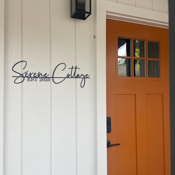 Personalized Family Name Sign | Custom Last Name Sign | Wedding & Housewarming Gift Metal Wall Art | Wedding Backdrop Sign | Wall Decor