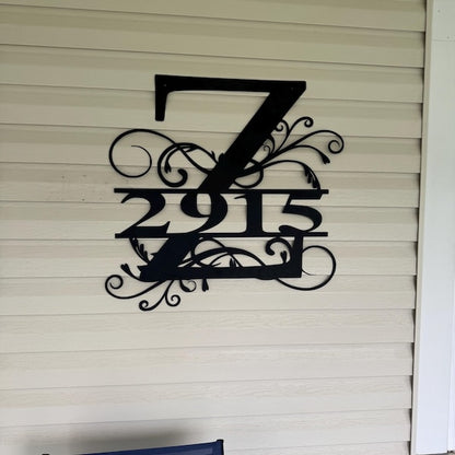 Personalized Family Name Metal Sign, Housewarming Gift, Metal Monogram Sign, Door Hanger, Last Name Sign, Metal Wall Art, Wedding Gift