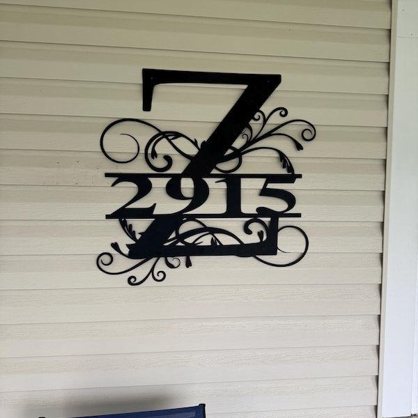 Personalized Family Name Metal Sign, Housewarming Gift, Metal Monogram Sign, Door Hanger, Last Name Sign, Metal Wall Art, Wedding Gift