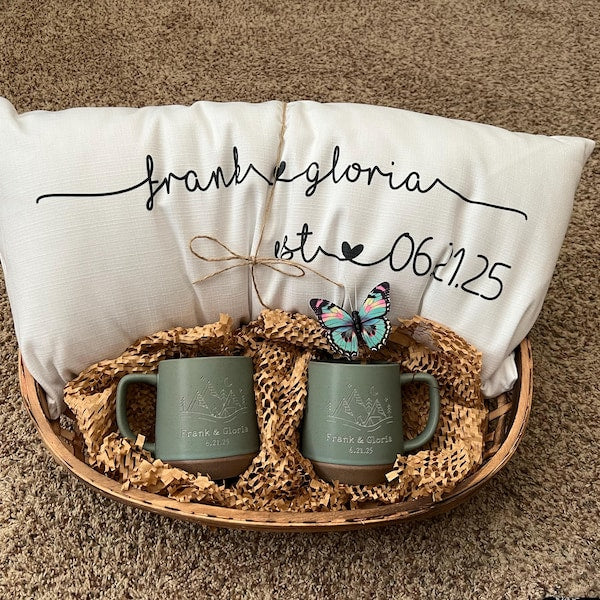 Custom Ceramic Coffee Mug, Couple Gift Engraved Mug Gift for Wedding, Engagement Gift Anniversary Mug, Christmas Gift for Couple