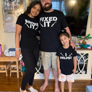 Broke It Fixed It Father Son Matching Shirts , Fathers Day Dad Matching Shirts, Dad Gift From Wife, Family Tools Shirt, Father Son Shirts