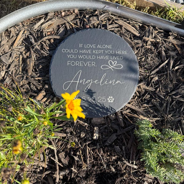 Dog Loss Gift, Dog Memorial Garden Stone, Pet Memorial Gift, In Memory, Bereavement Gift, Dog Pet Loss, Dog Headstone, Cat Memorial