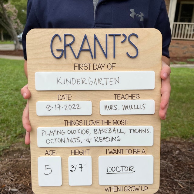 Back to School Sign First Day of School Sign, 1st Day of School Sign Custom Reusable Back to School Sign iap_640x640.4212664028_lythyva3.jpg?v=1720407648