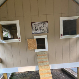 Welcome To The Chick Inn Cute chicken coop d cor Personalized metal sign, Chicken Coop Door Sign, Chick Inn sign, Funny chicken sign, cute chicken sign