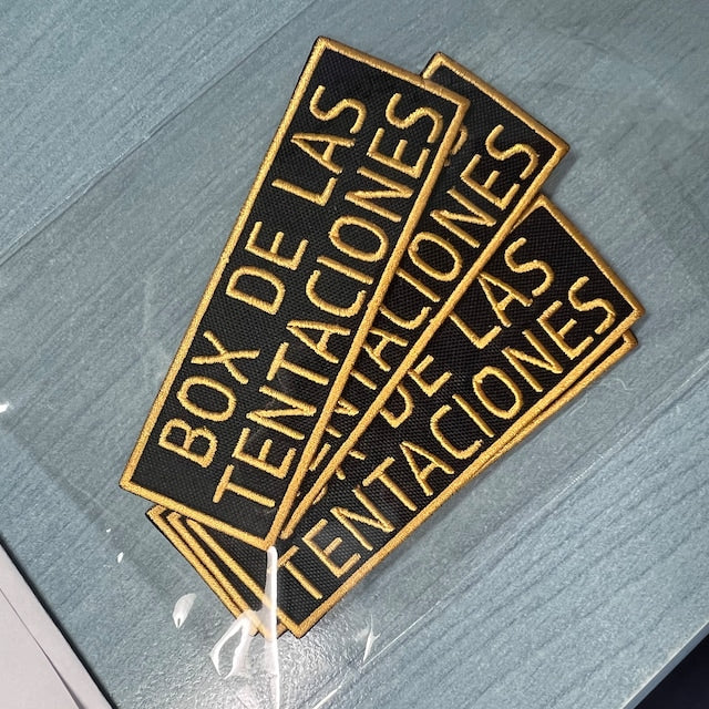 Embroidered Patch (NAME-TEXT) Customizable Iron-On Patch (Rectangular)