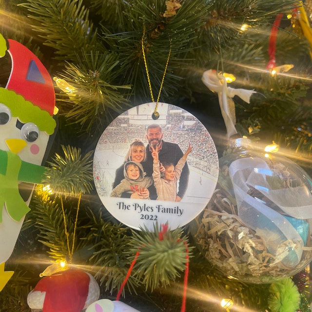 Personalized Photo Ornament, Custom Picture Ornament, Family Christmas Ornament, In Memory Ornament, Christmas Ceramic Unique Ornament
