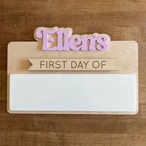 Personalized First and Last Day of School Sign, Reusable First Day Sign, Preschool Kindergarten First Day Photo Prop, Back to School Sign iap_640x640.5235731055_rqdarg0s.jpg?v=1720406903