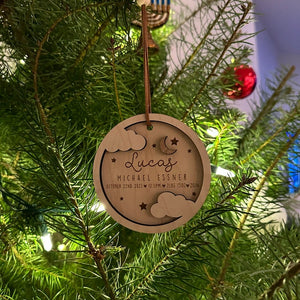 Baby's First Christmas | Custom Ornament | Birth Announcement | 2023 Ornament | 1st Christmas | Baby Keepsake | Newborn Christmas