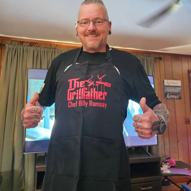 The Grillfather Apron, Grill Apron, custom apron, Personalized apron, Chef gifts, gifts for dad, fathers day gift, funny apron, bbq apron
