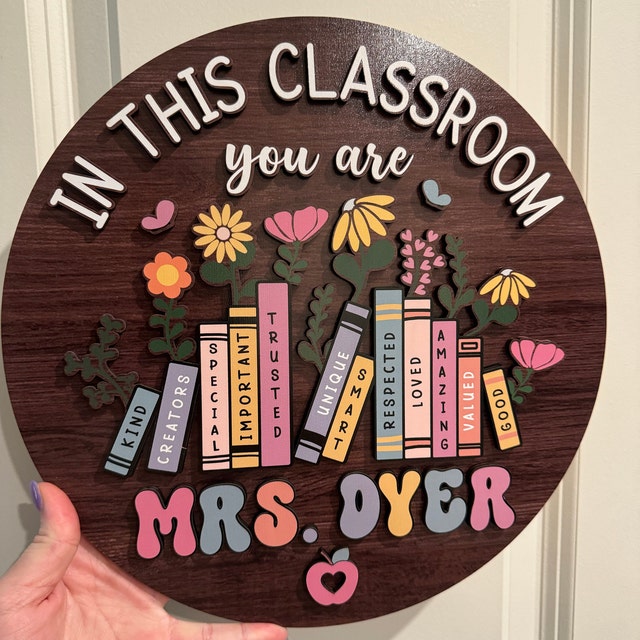 2024 Teacher, Door hanger, Teacher decor, teacher appreciation