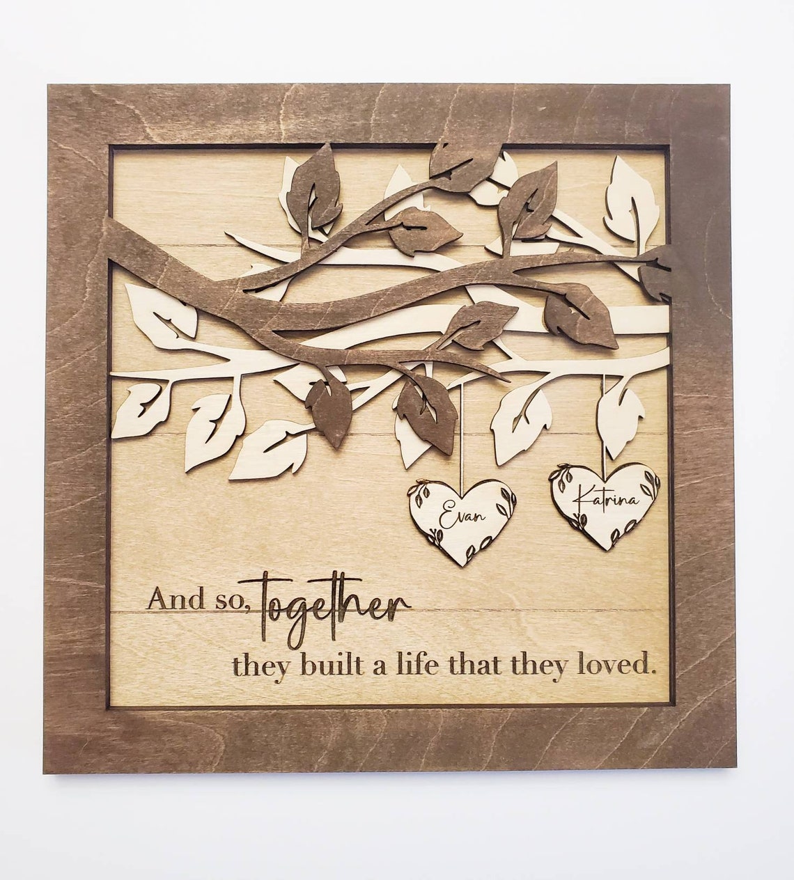 Personalized Wooden Sign, Personalized Name Sign, Anniversary Gift Couples, Couples Custom Wood Sign, Gift for Couple, Gift for Her