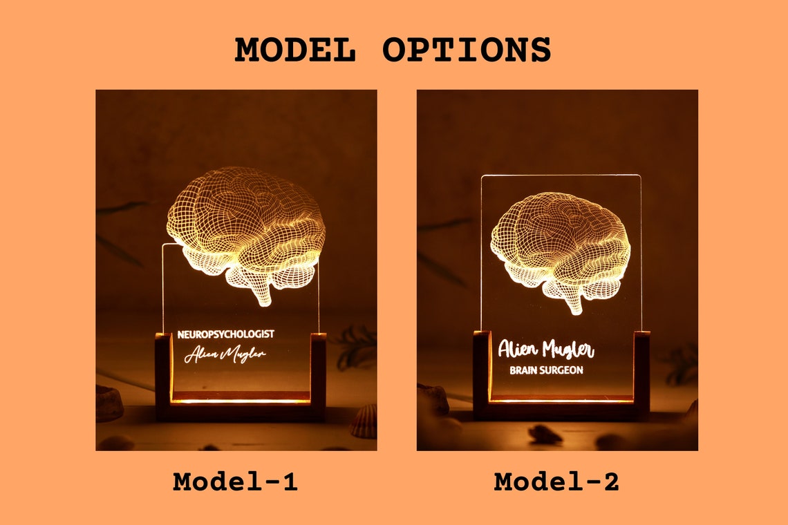 Personalized Night Light for Neurologist - Medical Student Gift - Science Lovers & Gifts - Psychology Student Graduation Gift - Doctor Gift