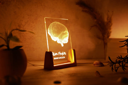 Personalized Night Light for Neurologist - Medical Student Gift - Science Lovers & Gifts - Psychology Student Graduation Gift - Doctor Gift