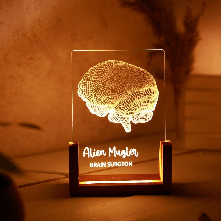 Personalized Night Light for Neurologist - Medical Student Gift - Science Lovers & Gifts - Psychology Student Graduation Gift - Doctor Gift