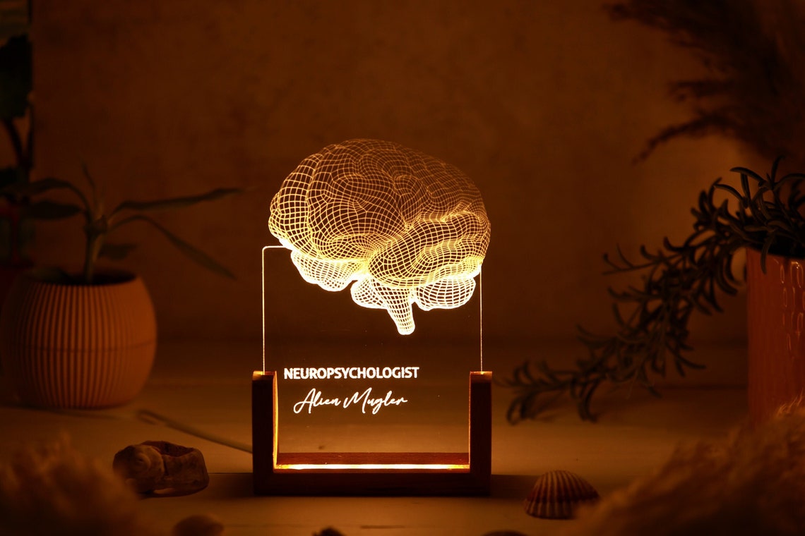 Personalized Night Light for Neurologist - Medical Student Gift - Science Lovers & Gifts - Psychology Student Graduation Gift - Doctor Gift
