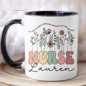 Custom Nurse Mug, Personalized Nurse Coffee Mug, Custom RN Gifts, Nurse Gifts