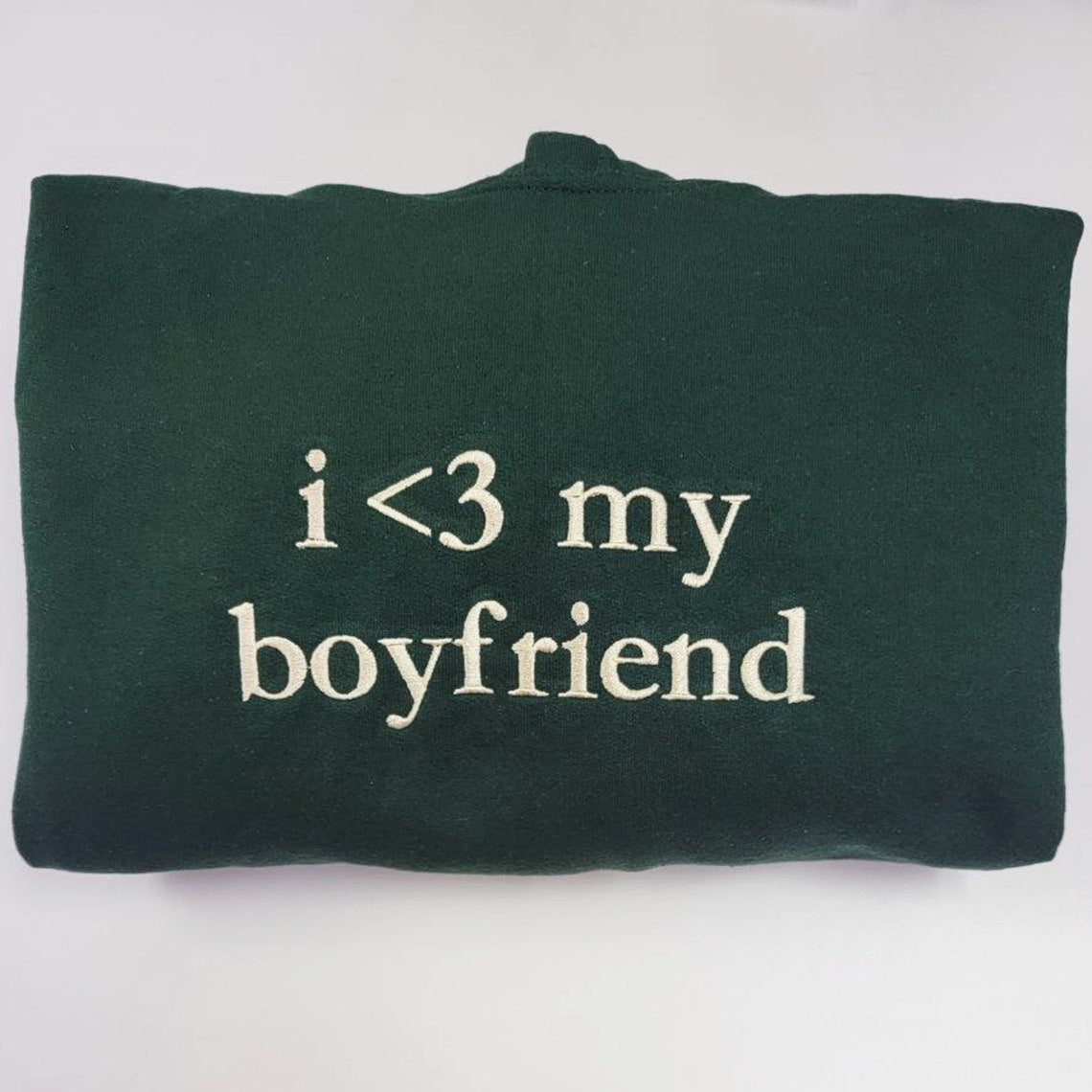 I Love My Girlfriend Hoodie, Couple Embroidered Hoodie, Couples Gifts Valentines Day, Gift for Him, Gift for Her