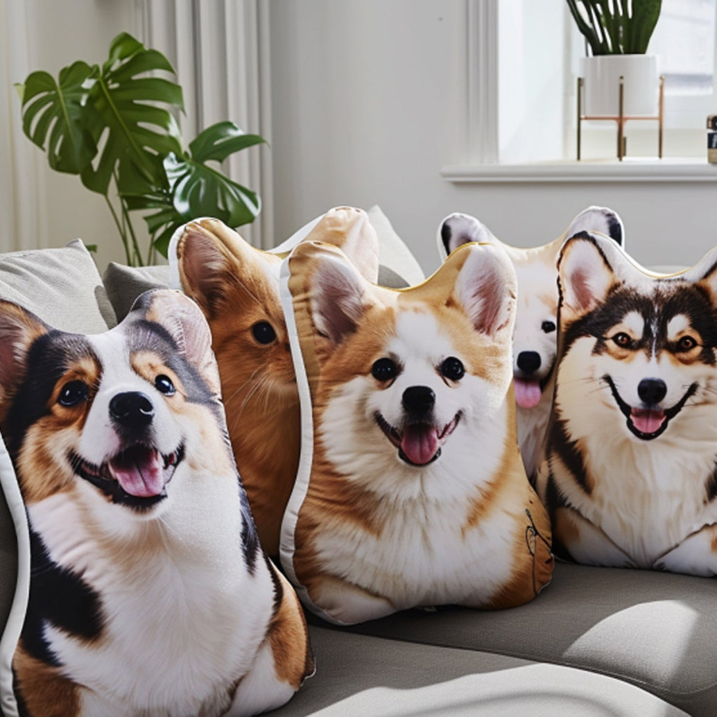 Personalized Pet Shaped Pillow, 3D Photo Pillow, Pet Lover Gift, Cat Pillow, Pet Portrait Pillow, Pet Memorial, Pet Gift, Cat Gift