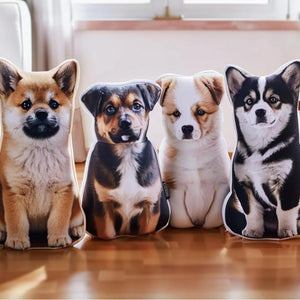 Personalized Pet Shaped Pillow, 3D Photo Pillow, Pet Lover Gift, Cat Pillow, Pet Portrait Pillow, Pet Memorial, Pet Gift, Cat Gift