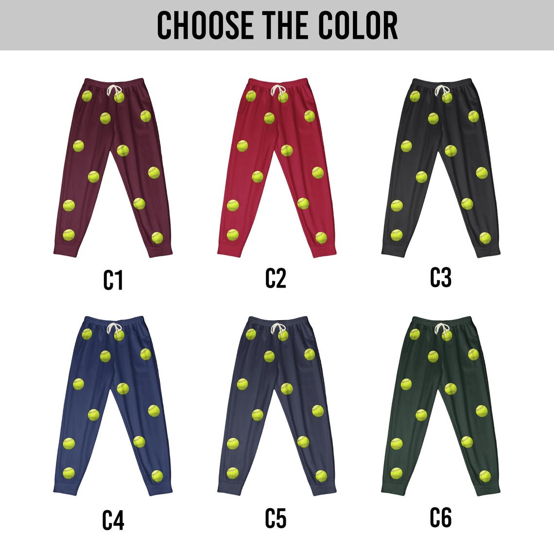 Softball Custom Name, Number - Personalized Sweatpants