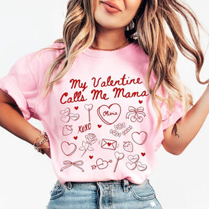 Valentines Mom Shirt Gift for Mom Valentines Day Mama Tee My Valentines Call Me Mama Gift For New Mom Single Mom Gift