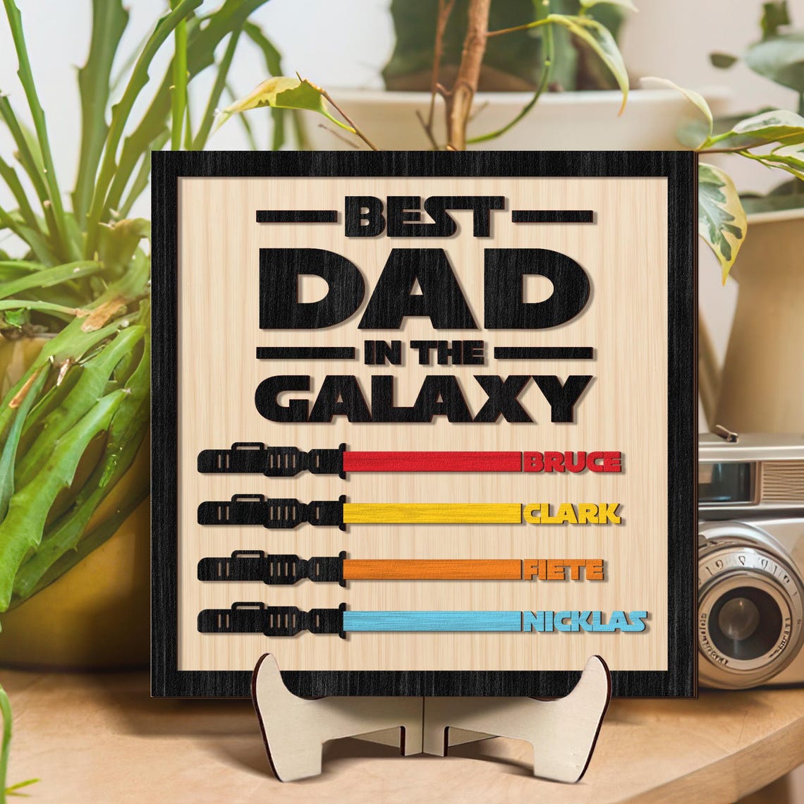 Personalized Father's Day Gifts, Custom Wooden Family Sign, I Am Their Father Sign, Gift For Dad, Grandpa Gift, Gift For Him, Best Dad Ever.